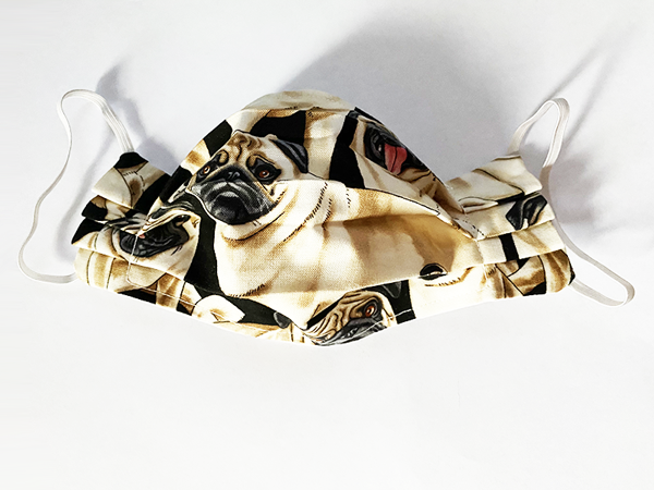 Pug Pattern Protection Face Mask - Image 2
