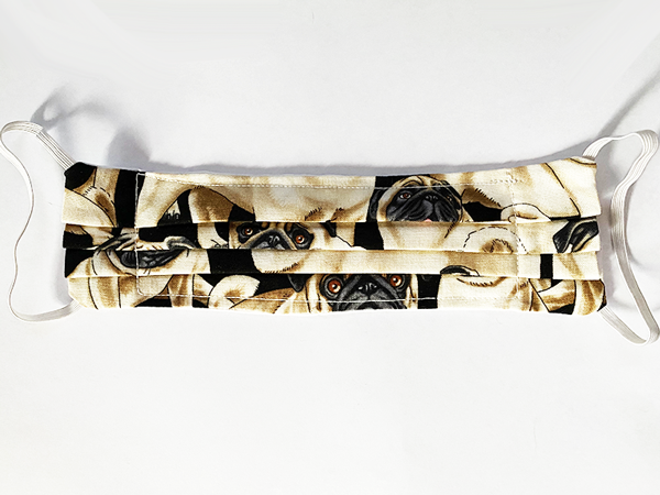 Pug Pattern Protection Face Mask - Image 3