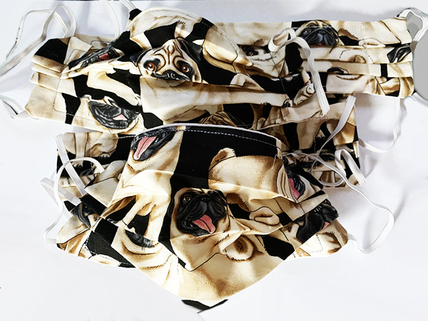 Pug Pattern Protection Face Mask - Image 6