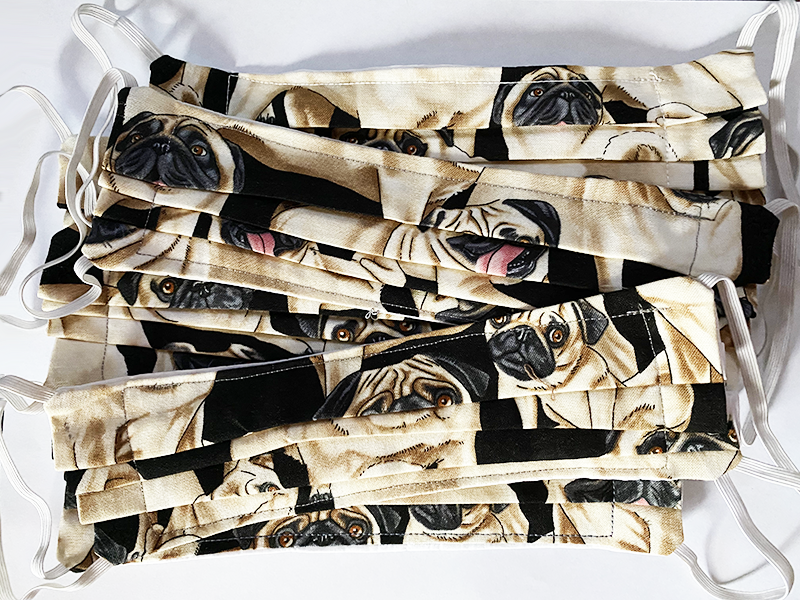 Pug Pattern Protection Face Mask - Image 5